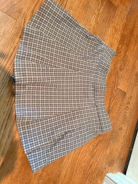 abercrombie kids Blue Plaid Skater Skirt